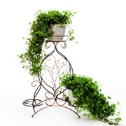 Подставка Классика напольная кованая на 3 цветка 10-413 - фото 53629