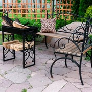 Мангал кованый разборный с полкой под дрова 861-39R - фото 53693