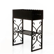 Мангал кованый разборный с полкой под дрова 861-39R - фото 53694