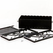 Мангал кованый разборный с полкой под дрова 861-39R - фото 53695