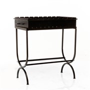 Мангал высокий металл с дровницей 861-43R - фото 53704