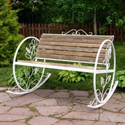 Кресло качалка состаренное дерево 881-43R - фото 53712