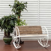 Кресло качалка состаренное дерево 881-43R - фото 53714