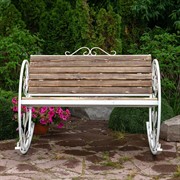 Кресло качалка состаренное дерево 881-43R - фото 53715