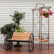 Кресло качалка садовое с деревом 881-45R - фото 53723