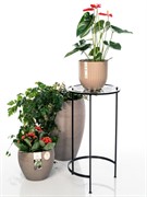 Подставка под 1 цветок кованая ажурная высота 71см 401-004 - фото 53835