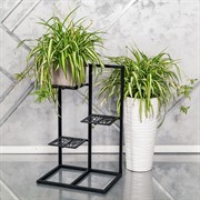 Стойка под цветы напольная металлическая 3 полки высота 80см 501-001 - фото 53874