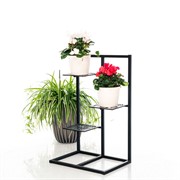 Стойка под цветы напольная металлическая 3 полки высота 80см 501-001 - фото 53879