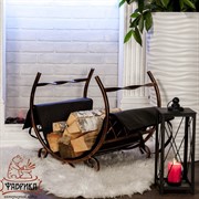 Дровница кованая полукруглая 500-72 - фото 5388