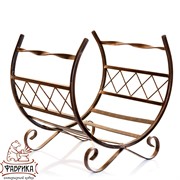 Дровница кованая полукруглая 500-72 - фото 5390