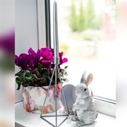 Подсвечник Лофт серебряный под 1 свечу настольный 607-53-S - фото 53958