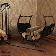 Дровница кованая полукруглая 500-72 - фото 5395