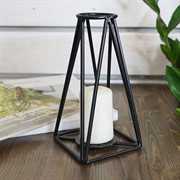 Подсвечник чёрный кованый Лофт на 1 свечу 607-56-B - фото 53977