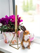 Подсвечник металл на 1 свечу Лофт золотой 607-55-G - фото 53982