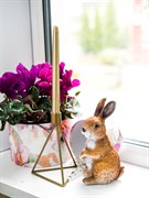 Подсвечник металл на 1 свечу Лофт золотой 607-55-G - фото 53983