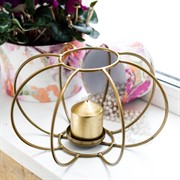 Подсвечник металл Сфера золотой под 1 свечу 607-43-G - фото 53985