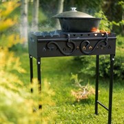 Мангал для дачи разборный металлический чёрный 102-206 - фото 54056