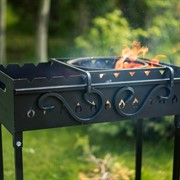 Мангал для дачи разборный металлический чёрный 102-206 - фото 54057