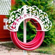 Опора с кронштейном для поливочного шланга Ажурный белый 820-019W - фото 54078