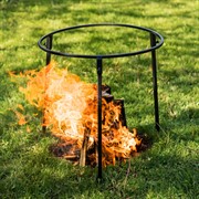 Подставка под казан тренога с огнеупорным покрытием разборная 98-022 - фото 54155