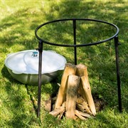 Подставка под казан тренога с огнеупорным покрытием разборная 98-022 - фото 54156