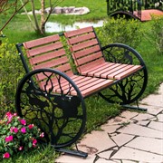 Кресло качалка металлическое садовое Белочки на дереве 301-005 - фото 54261