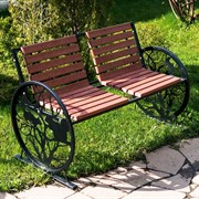 Кресло качалка металлическое садовое Белочки на дереве 301-005 - фото 54263