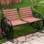 Кресло качалка металлическое садовое Белочки на дереве 301-005 - фото 54265