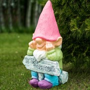 Фигура Гном в розовом колпаке Добро пожаловать F08370-P - фото 54271