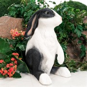 Фигура садовый Заяц Русак бело-чёрный F07436-WBL - фото 54490