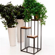 Подставка напольная 4 полки дерево с металлом высота 103см 66-214TS - фото 54518