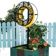 Опора с кронштейном для поливочного шланга Ажурный чёрный 820-018B - фото 54582