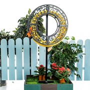 Опора с кронштейном для поливочного шланга Ажурный чёрный 820-018B - фото 54583