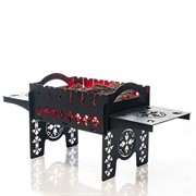 Гриль угольный, мангал барбекю разборный кованый 102-008 - фото 54603