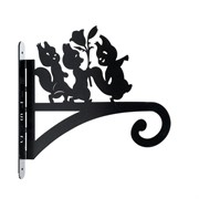 Кронштейн для подвесного кашпо настенный металлический Бельчата 201-029B - фото 54616 Кронштейн для подвесного кашпо настенный металлический Бельчата 201-029B - фото 54616