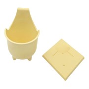 Комплект Альфа ромб+горшок кремовый - фото 54633