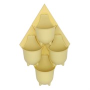 Комплект Альфа ромб+горшок кремовый - фото 54634