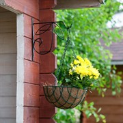 Кронштейн для цветов настенный кованый длина 25см 52-040 - фото 54648