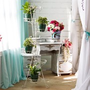 Цветочница напольная Классика на 7 кашпо металл высота 161см 19-017 - фото 54758