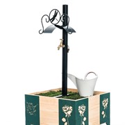 Опора c кронштейном для поливочного шланга и краном с подводом воды  Стрекоза 820-012B - фото 54871