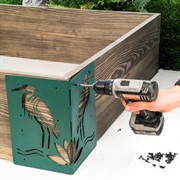 Кронштейн угловой для высоких грядок зелёный Аист 801-012Z - фото 54924