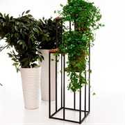 Цветочница напольная Лофт под 4 цветка металл+дерево высота 123см 66-215-SS - фото 54934