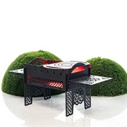 Гриль угольный мангал барбекю разборный кованый 102-010 - фото 55049