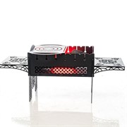 Гриль угольный мангал барбекю разборный кованый 102-010 - фото 55052