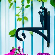 Кронштейн для подвесного кашпо металлический настенный Дятел 201-018 - фото 55078