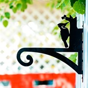 Кронштейн для подвесного кашпо металлический настенный Дятел 201-018 - фото 55079