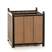 Кадка для растений на ножках террасная доска и металл 69-009 - фото 55259