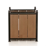 Кадка для растений на ножках террасная доска и металл 69-009 - фото 55260