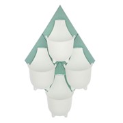 Комплект Альфа ромб+горшок нефрит-белый - фото 55304