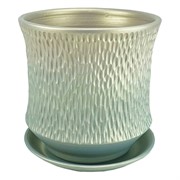 Горшок ПАВЛИН 5л цилиндр светлый 22см - фото 55332